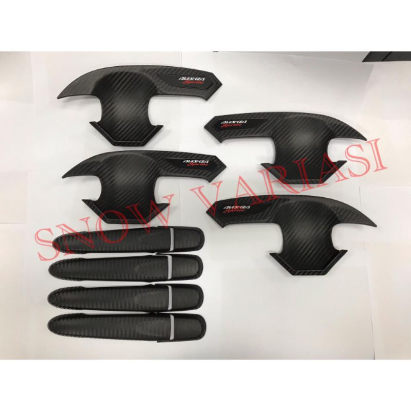 Paket outer handle Carbon All new avanza 2012 2021 up