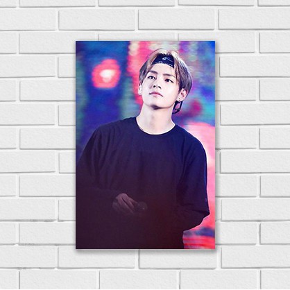 Poster Kayu V BTS  Hiasan  Dinding  Kayu Wall Decor V BTS  