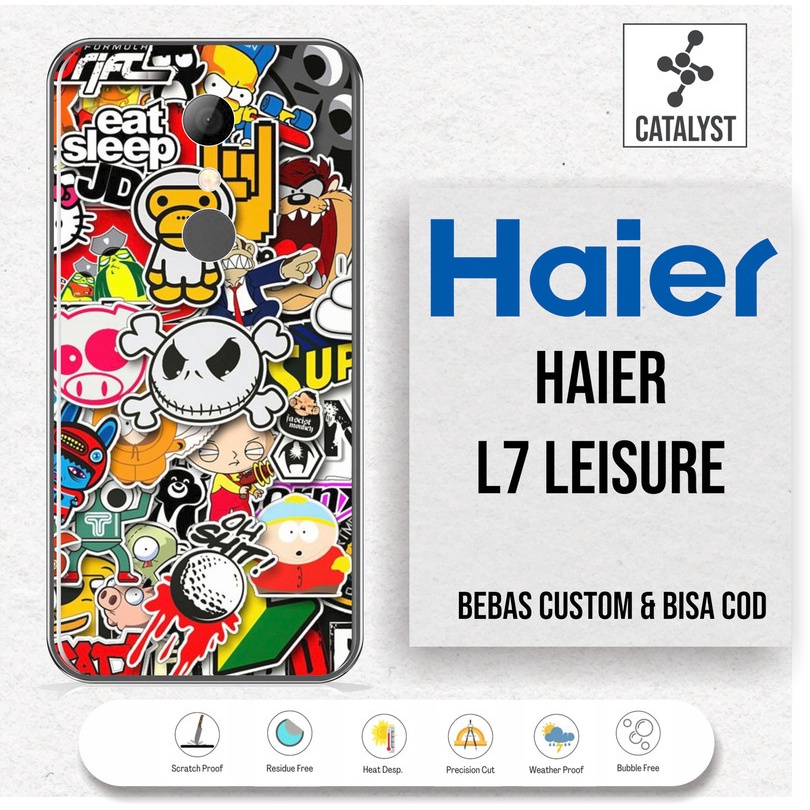 Garskin Skin HAIER L7 LEISURE - KODE -SAFK Bisa Custom - Sticker Case (Buy 1 Get 2)
