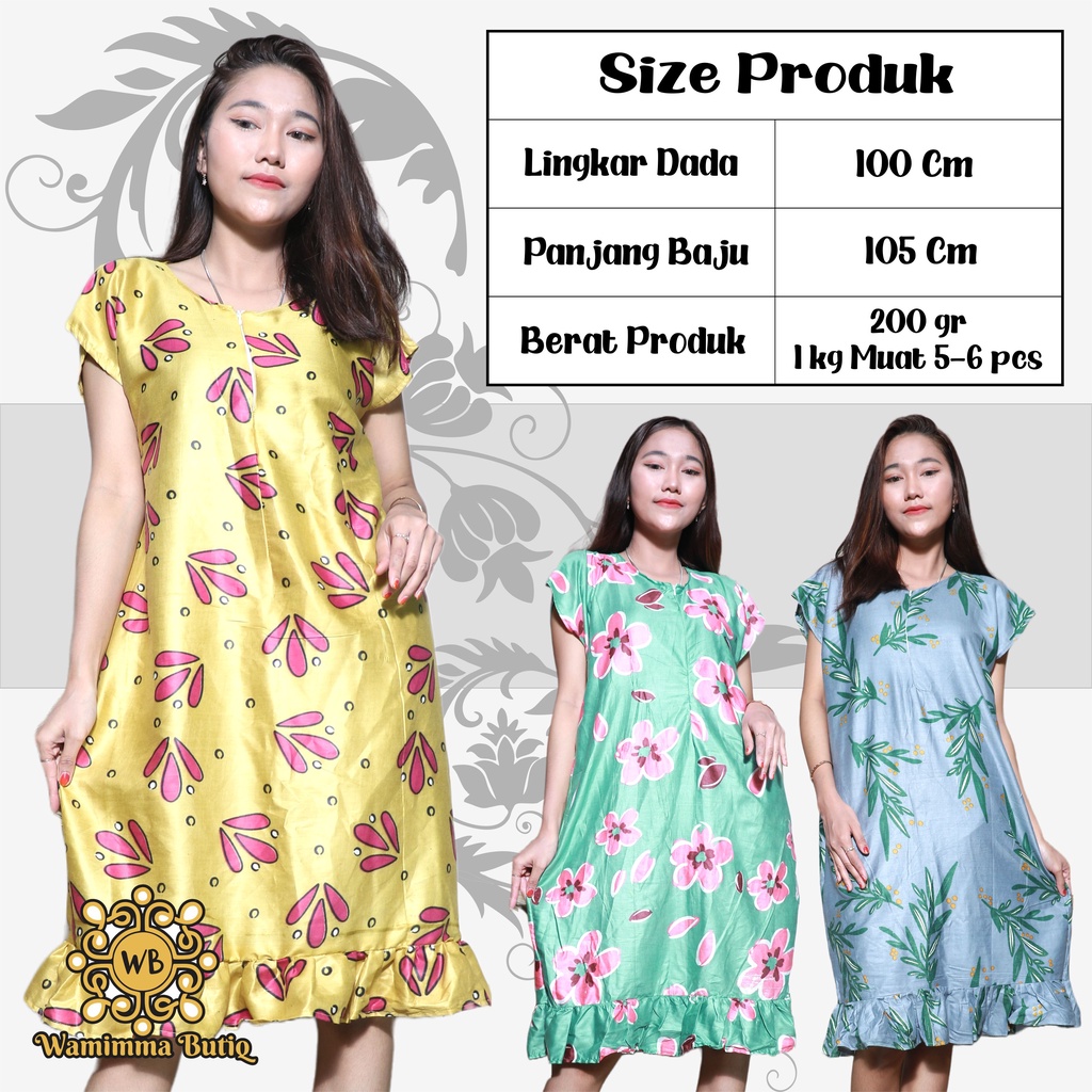 Daster Ruffle Busui Daster Rempel Busui Daster Rempel Bawah Daster Rufle Busui Dress Ruffle Wanita