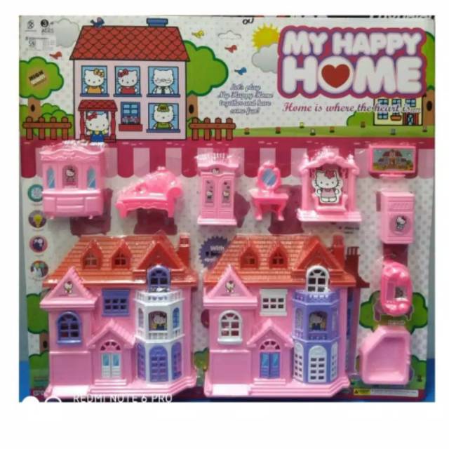 RUMAH RUMAHAN MAINAN ANAK PEREMPUAN MY HAPPY HOME