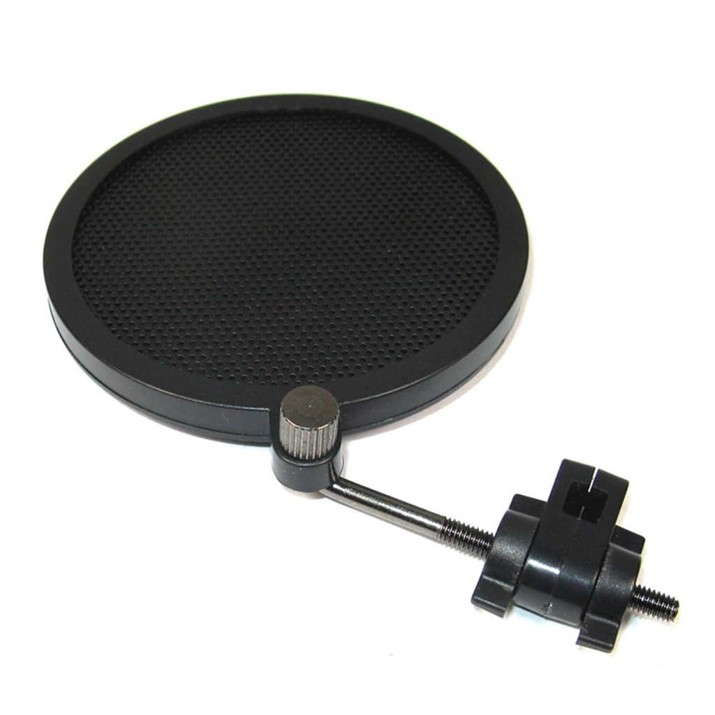 Mini Pop Filter Shield Dual Layer Rotatable 3 Inch For Broadcasting