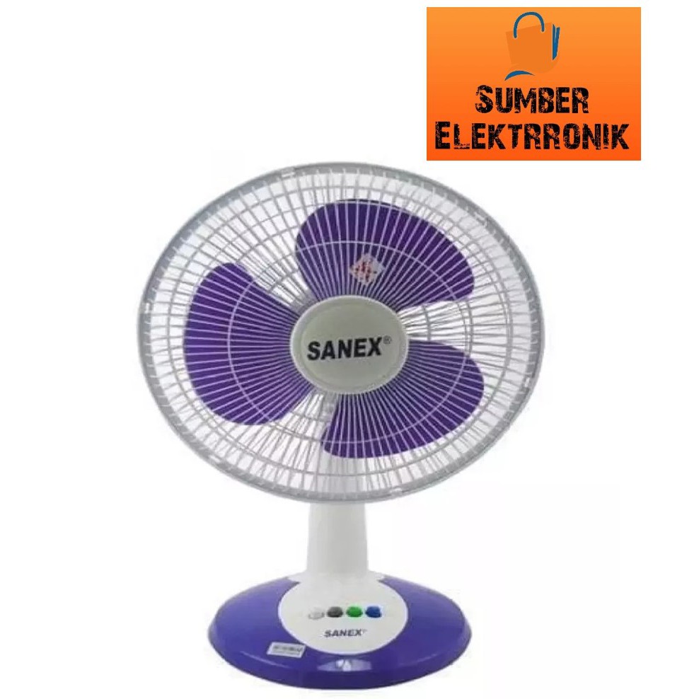 Kipas Angin Meja / Duduk / Desk Fan / Deskfan Sanex 8 Inch - FD 0888 / 0887 Free Bubble