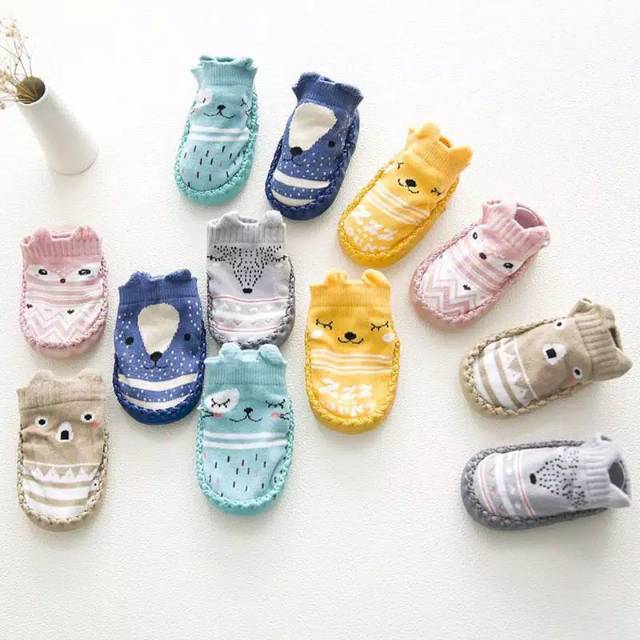 Kaos kaki korea size (0_12 Bulan) //Kaos kaki sepatu anti selip Baby  original import