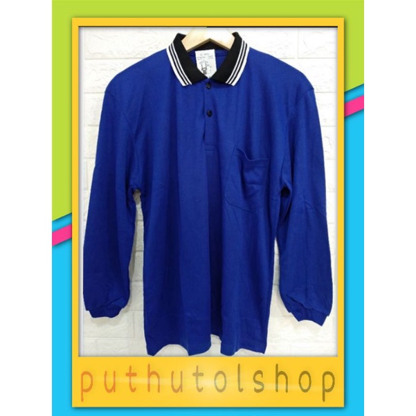 kaos kerah tani Tebal/kaos basahan/kaos berkebun /Kaos Latif