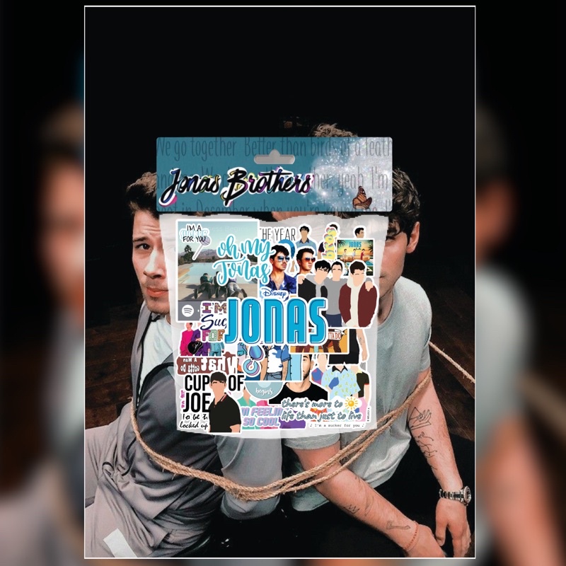 

[26 PCS STICKERS] Stickers Jonas Brother untuk laptop, hp, dll sudah dicutting