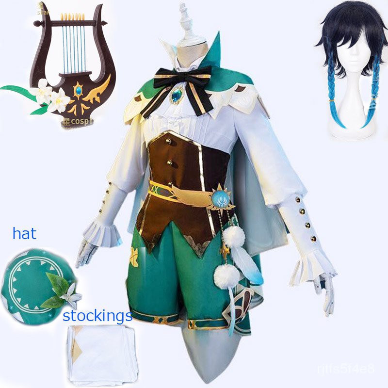 Genshin  PU Leather Genshin Impact Venti Costume Genshin Impact Venti Cosplay Shoes
