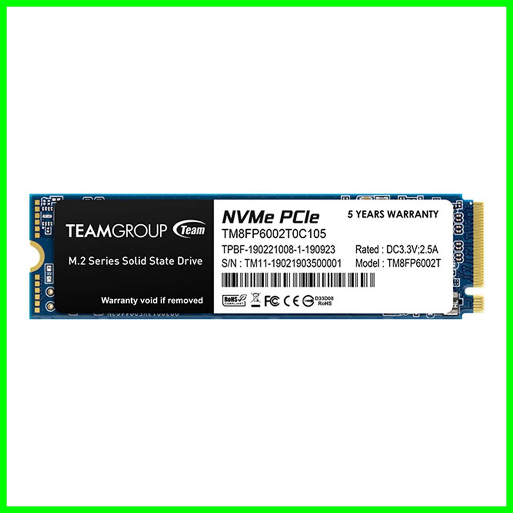 SSD Team MP33 2TB M.2 NVMe 2280 PCIe Gen 3x4