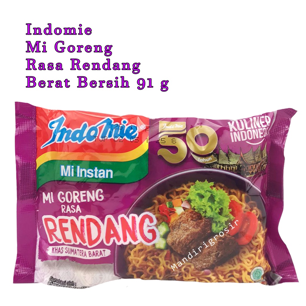 mie instan * Indomie * rendang