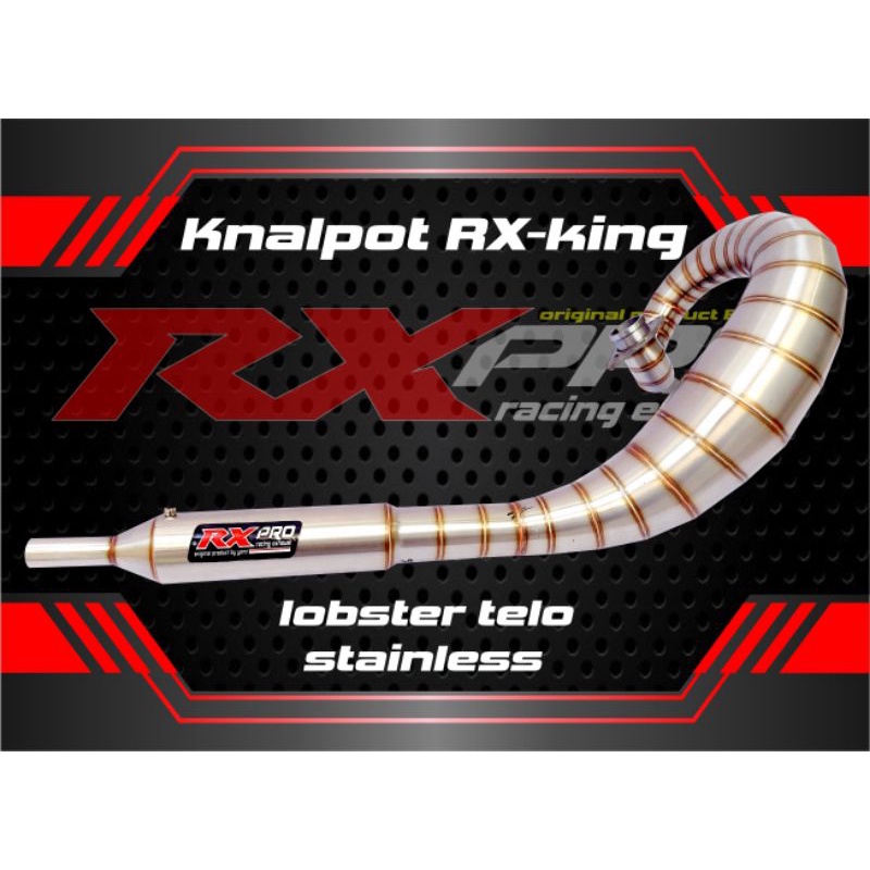 Knalpot rx king tipe lobster telo ful stainlis