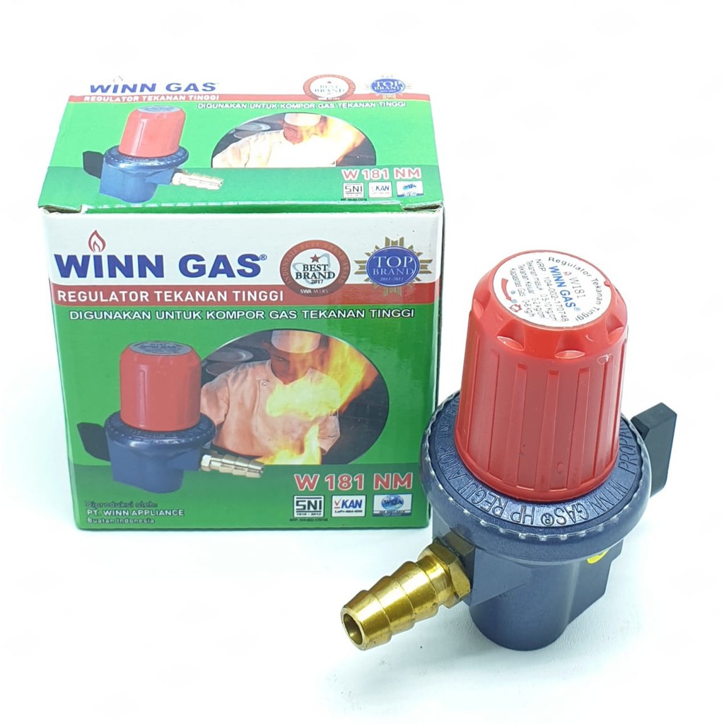 Regulator Gas Winn Gas W-181NM ( Tanpa Meter ) Tekanan Tinggi / Regulator Gas Kompor Gas LPG