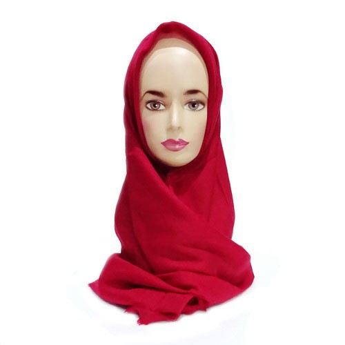 Hijab Saudia Ansania Rawis Warna Merah Original