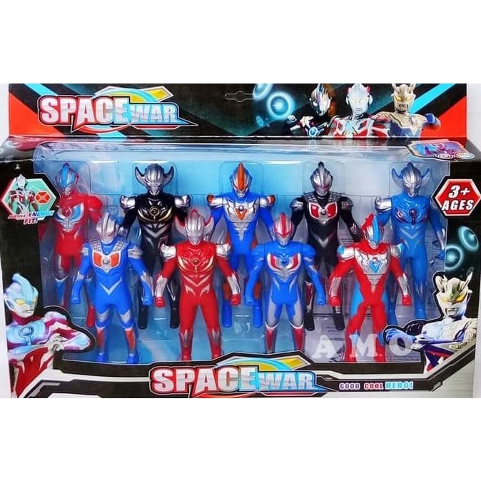 FIGURE SET ULTRAMEN 9 PCS - MAINAN ULTRAMAN GINGA