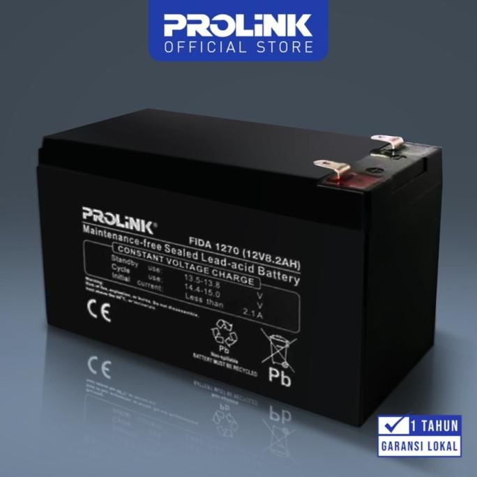 Baterai UPS PROLINK 12V 8.2AH FIDA 1270