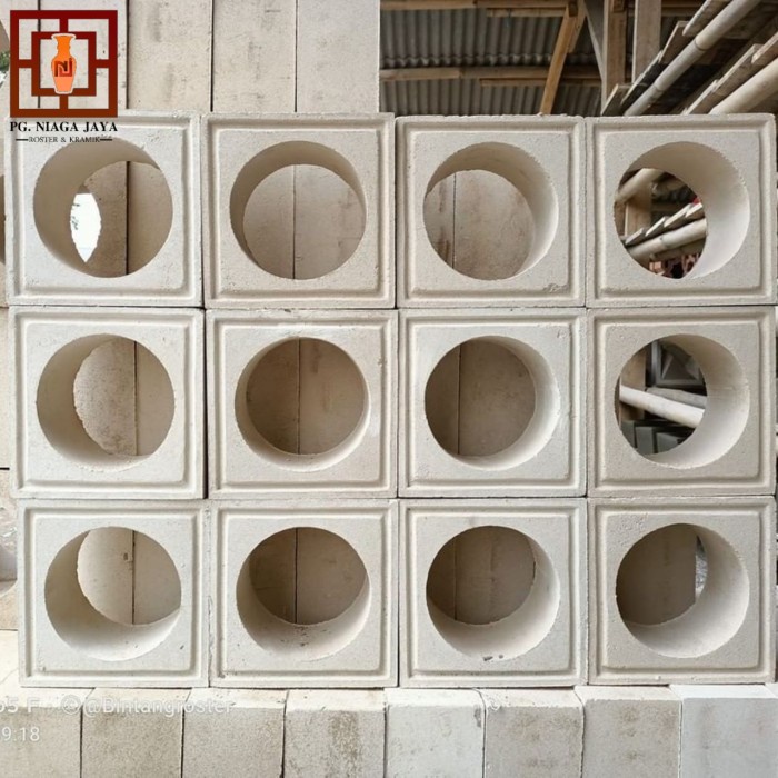 roster beton Loster beton Bulat Tengah 20x20x10