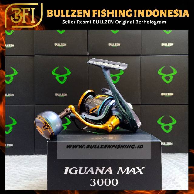Reel IGUANA MAX 3000 SW | BULLZEN ORIGINAL Berhologram Distributor Resmi