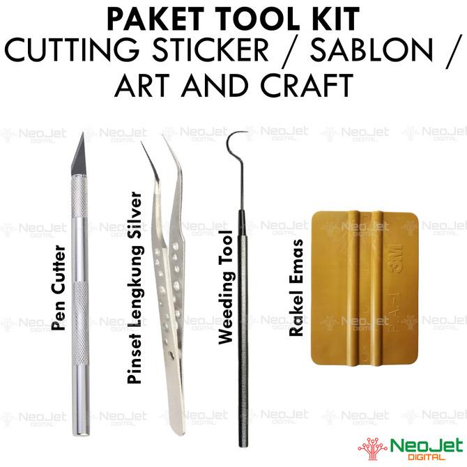 

Paket Toolkit Set 11 Alat Bantu Cutting Stiker Polyflex Art And Craft Terlaris