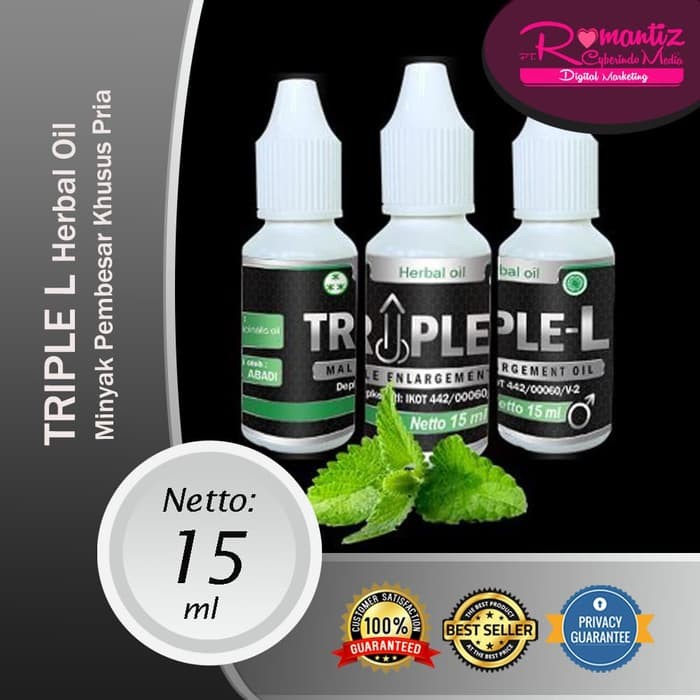 Triple L - Minyak Lintah Hitam Obat Herbal Pembesar Alat-Vital Pria