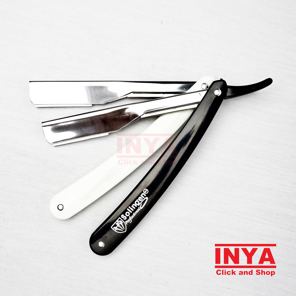 PISAU CUKUR LIPAT REFILL SILET SOLINGEN - STRAIGHT RAZOR SHAVE HAIRCUT