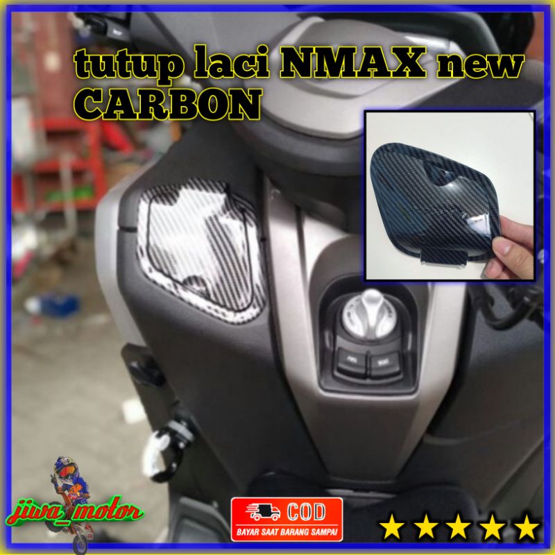 tutup laci bagasi nmax new CARBON cover tutup bagasi nmax new carbon