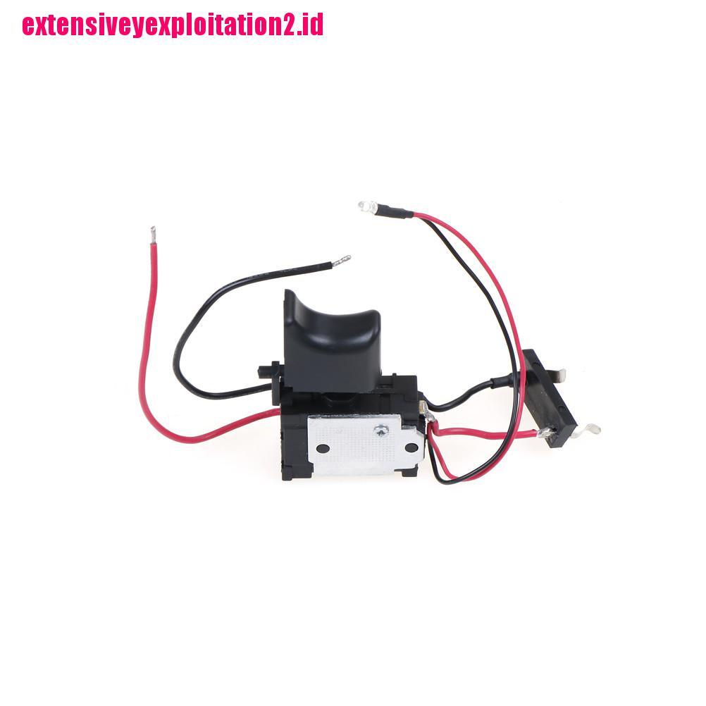 &lt; E2id &amp; &gt; Tombol Tekan Bor Elektrik DC 7.2-24v Anti Debu