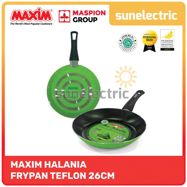 Maxim Halania 26 cm Frypan Panci Wajan Penggorengan Teflon Anti Lengket Halal Non-Stick Coating
