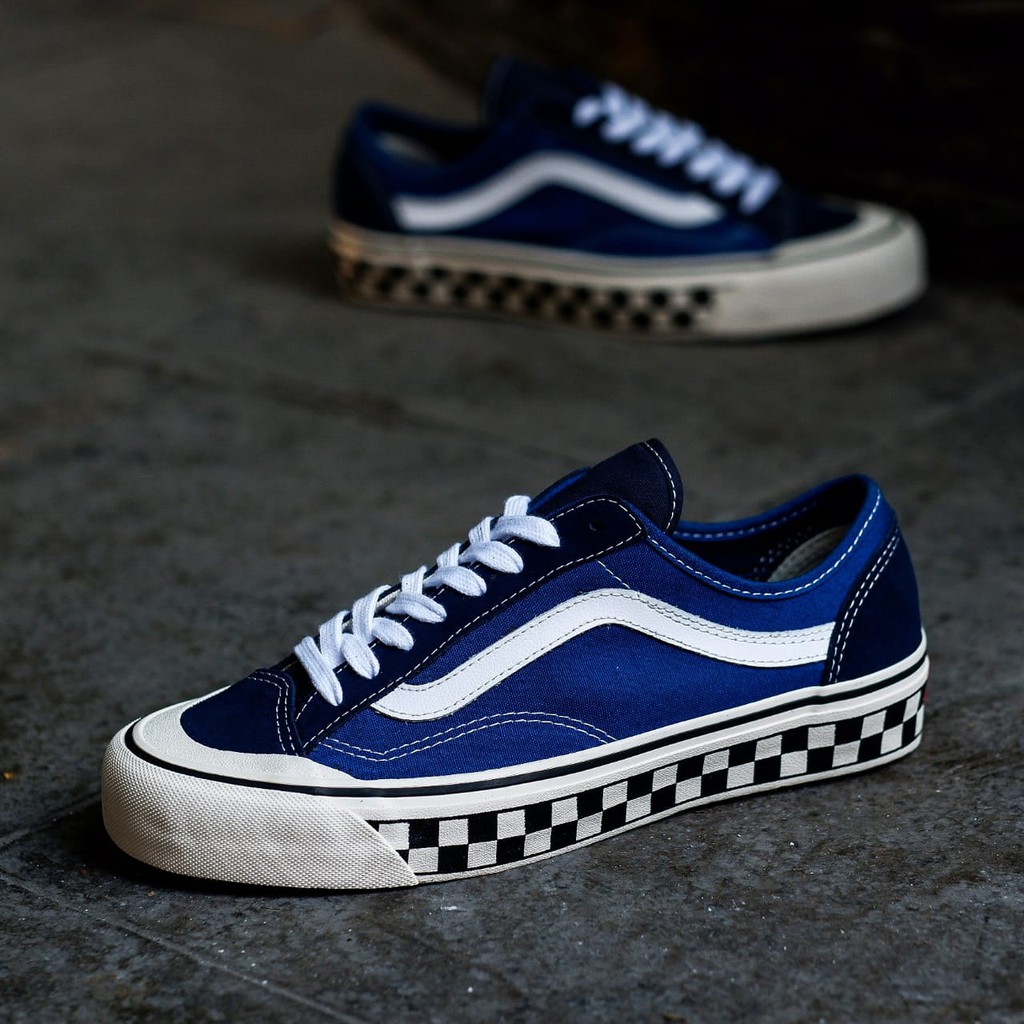 [BNIB] BEST SELLLER !!! TERMURAH  VANS STYLE 36 DECON SF CHECK TRUE BLUE-2