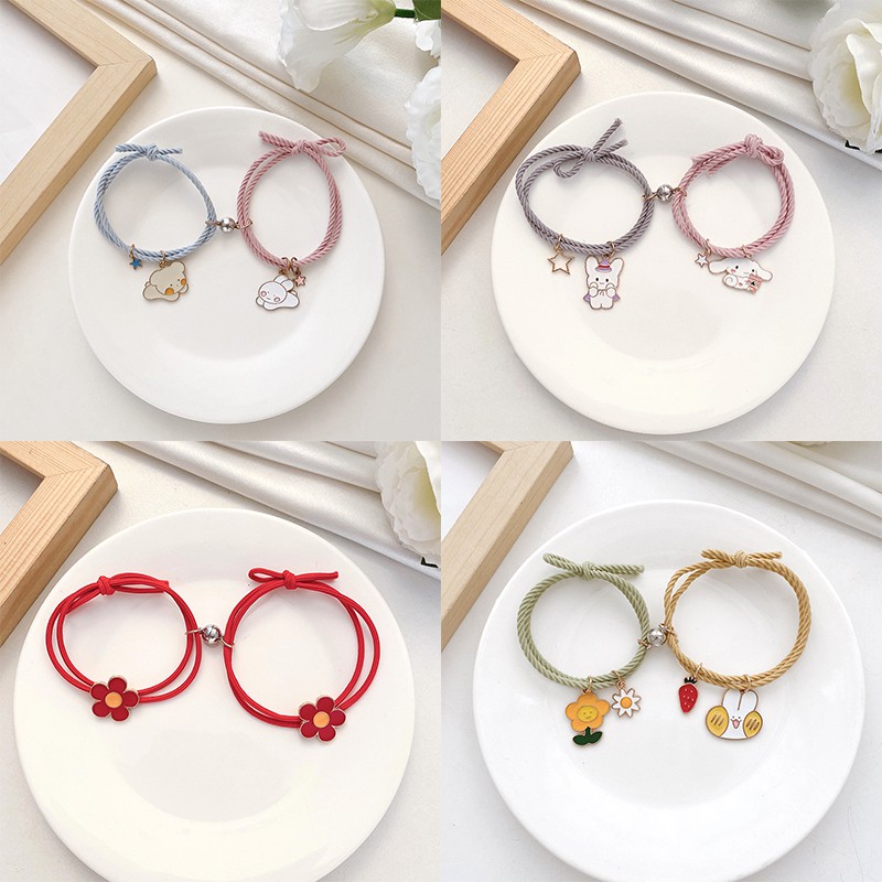 2pcs Gelang Magnet Menarik Untuk Pasangan