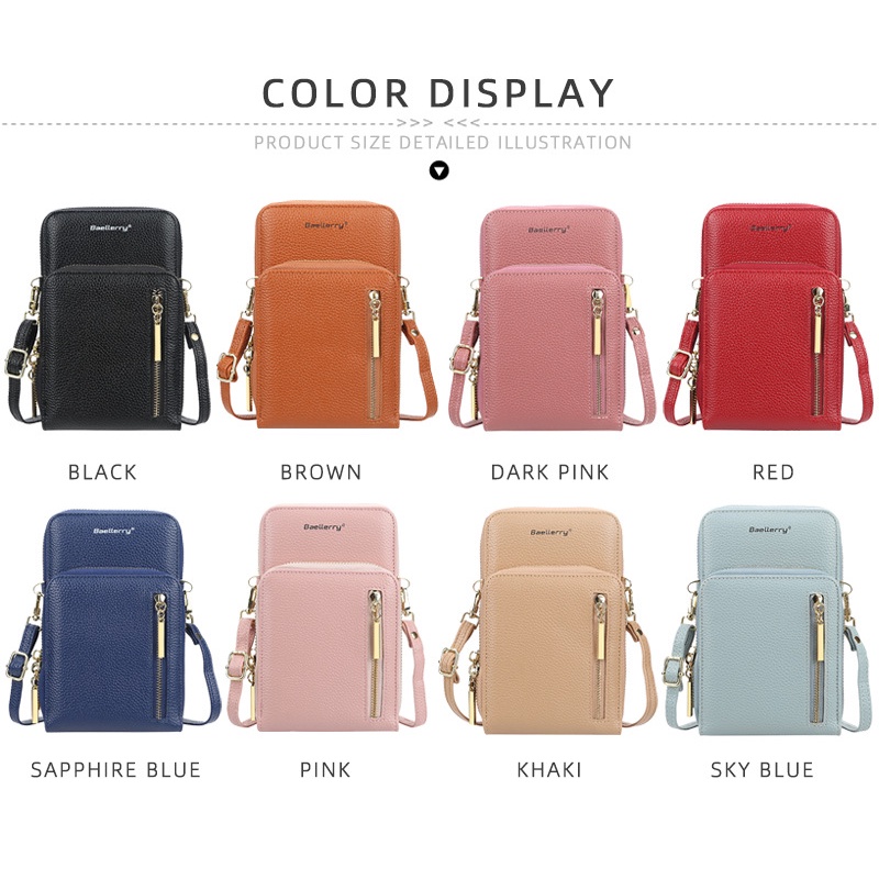 JK 880 Y1110 1KG MUAT 3PCS TAS SELEMPANG WANITA DOMPET HP SLINGPHONE MULTIFUNGSI SLINGBAG FASHION MINI IMPORT KEKINIAN