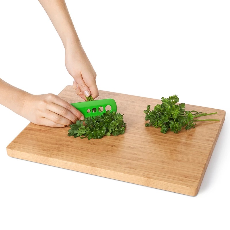 1Pc Multi-function Plastic Herb Leaf Stripping Tool / Manual Vegetable Fruit Leaves Stripping Comb / Kitchen Gadget