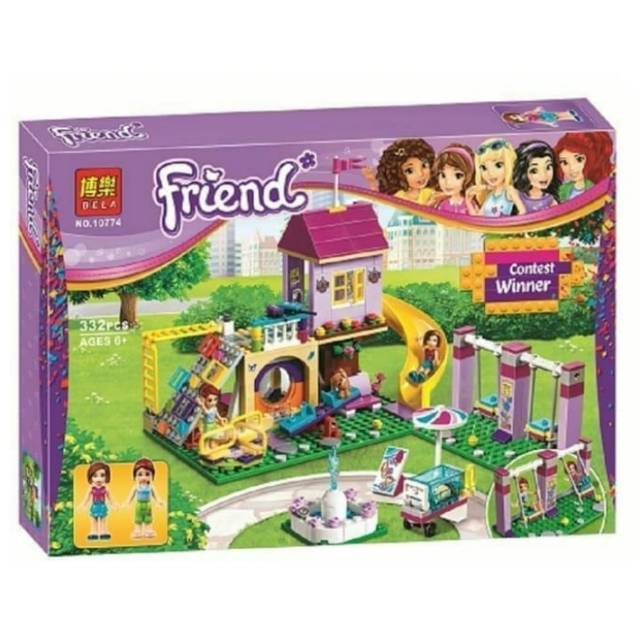 Lego Friends 41325 Compatible Brick Bella 10774 Sienna Playground