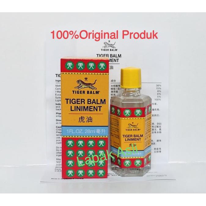 COD AKTIF]] Tiger Balm Liniment 28 ml - Import Singapore FREE ONGKIR Kode 1410