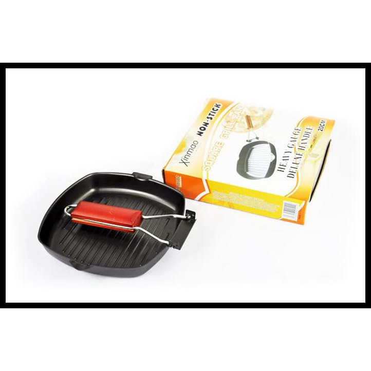 SQUARE GRILL PAN TEFLON NON STICK FRYING PAN WAJAN MINI PANCI