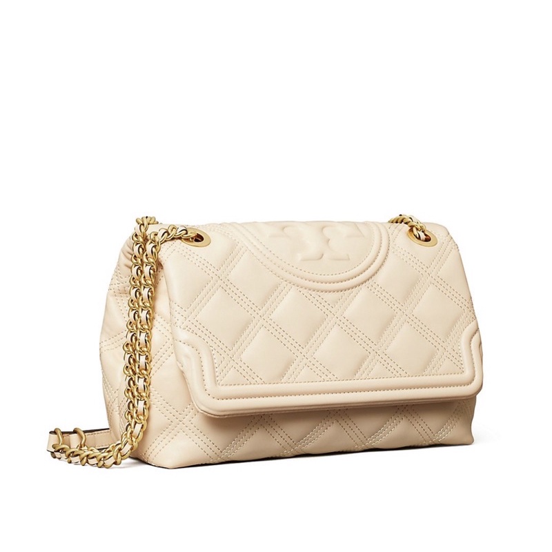 tory burch fleming soft medium new cream convertible shoulder bag