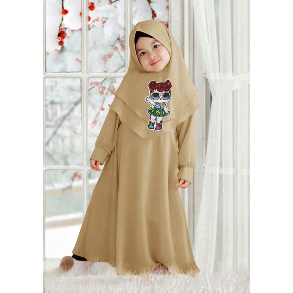 HOPYLOVY - Gamis anak LED Loly Kids bahan Baloteli