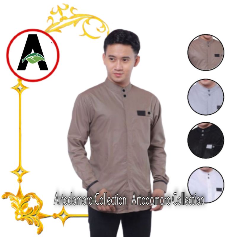 BAJU KOKO HADROH SPECIAL MOTIF SAKURA - KOKO GUS AZMI - KOKO AZ - ZAHIR SERAGAM HADROH - ADEM SERAP 