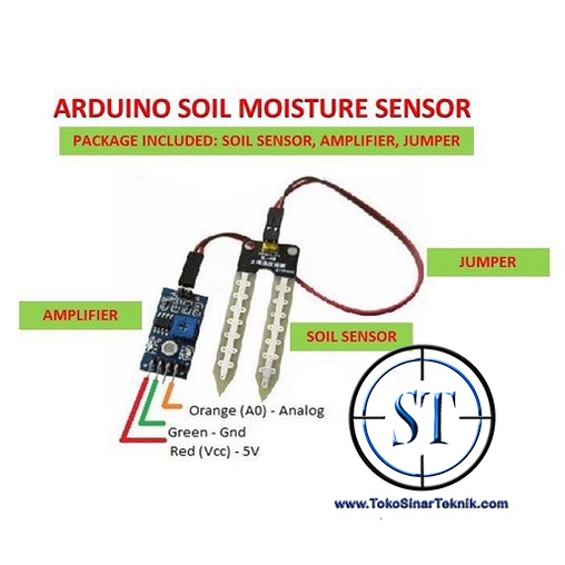 Sensor Kelembaban Tanah Soil Moisture Arduino Sensor Module Hygrometer Modul BB-21