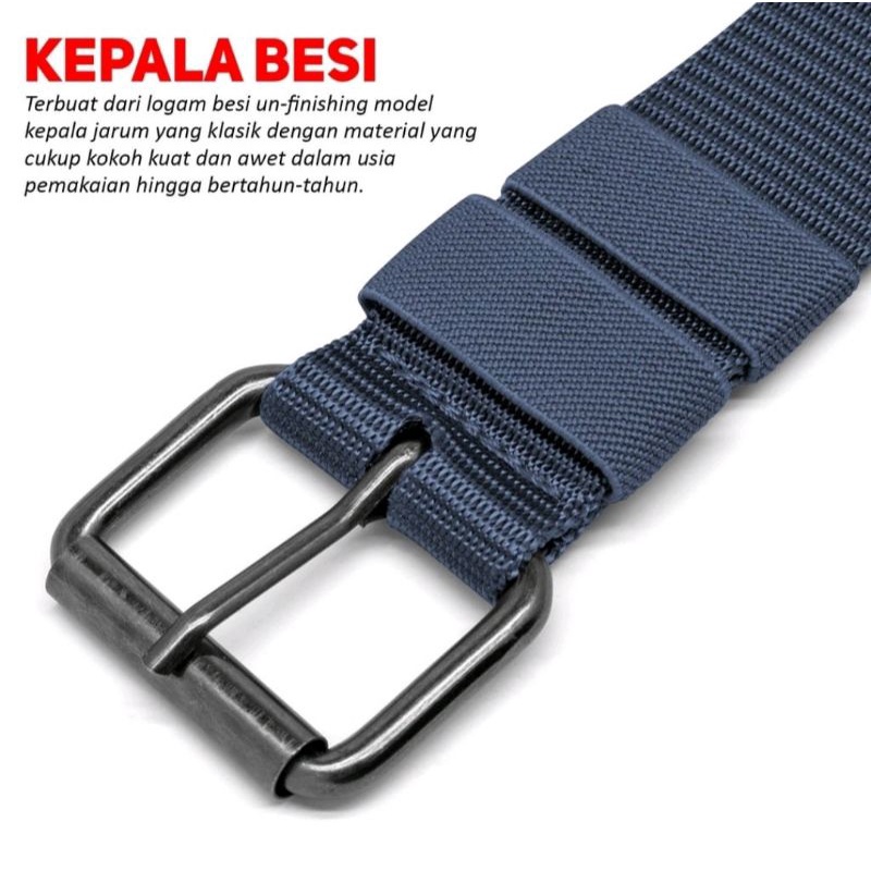 Ikat Pinggang Tactical Webing WL-0132 Jarum Lubang || Sabuk Webing Taktikal Model Lubang Ring