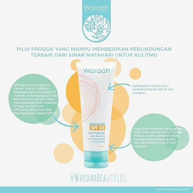 Wardah UV Shield Essential Sunscreen Gel SPF 35 PA+++ 40ml