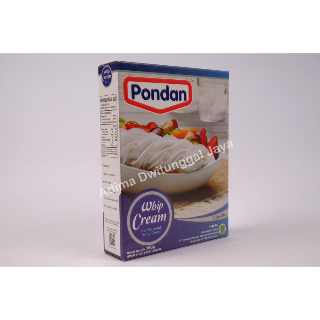 Pondan Whip Cream 150 gr