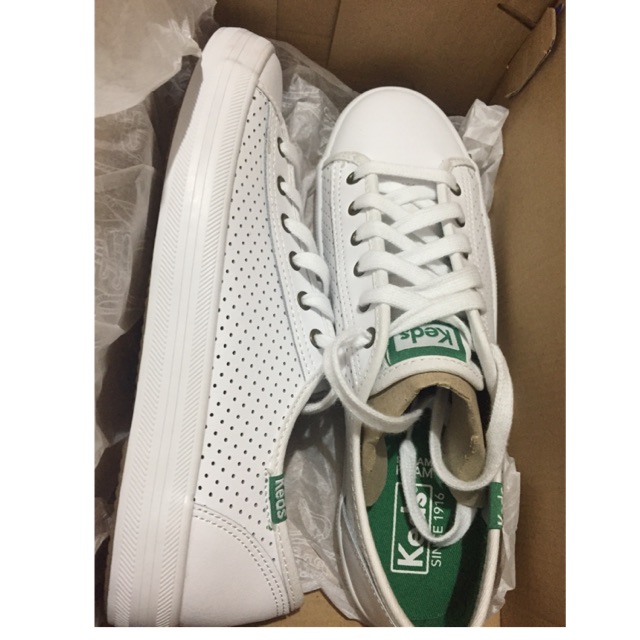 Keds kickstart leather white