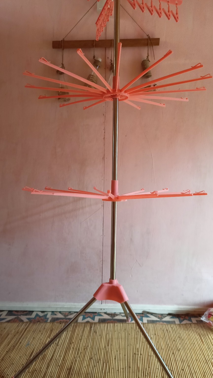 Ygs  Foldable Clothes Drying Airer Rak Jemuran Lipat /jemuran Menara Random