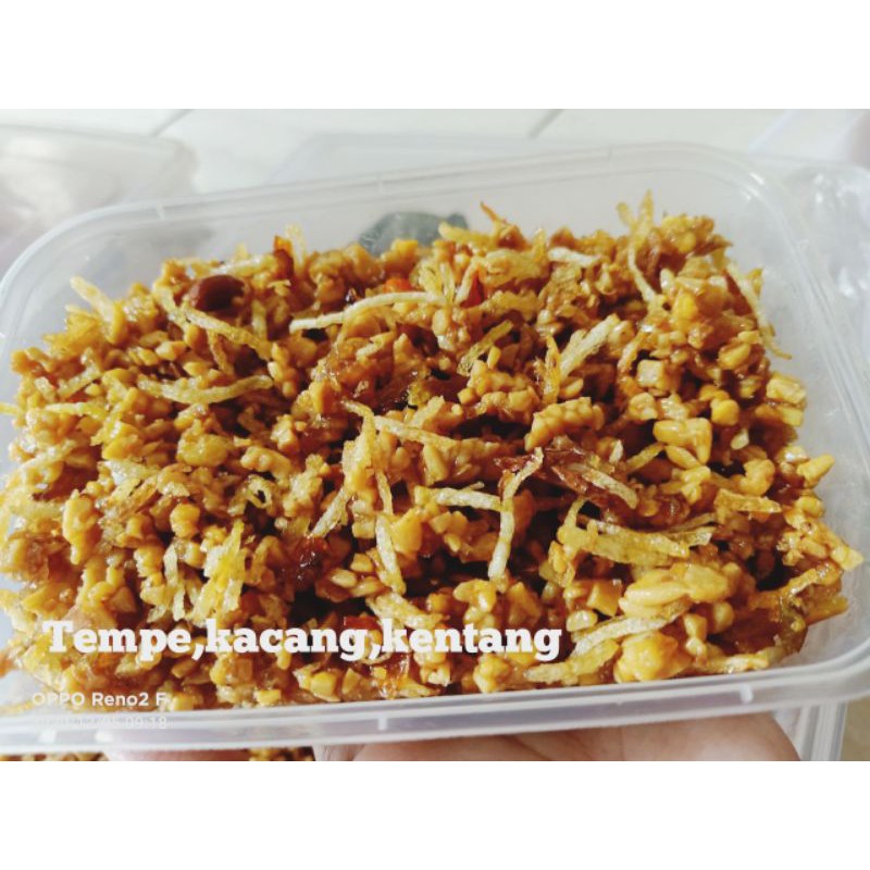 

OREK TEMPE,KACANG,KENTANG,MEDE,TERI 250GRAM