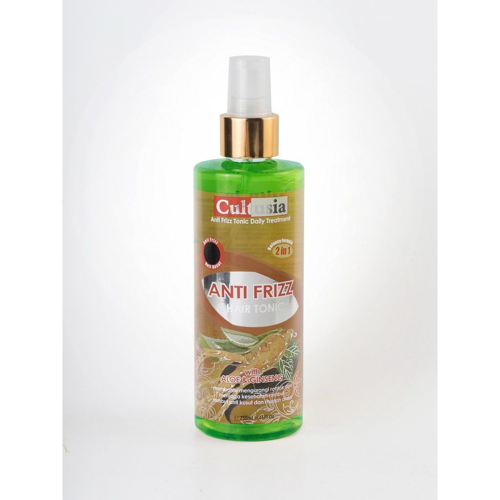 CULTUSIA ANTI FRIZZ HAIR TONIC WITH ALOE DAN GINSENG - 250ML