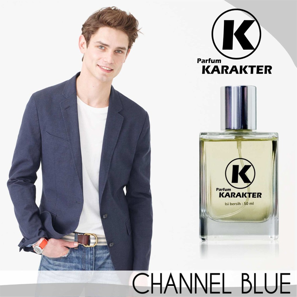 Bisa Cod | Parfum Cowok Chanel Blue  Bibit Parfum Import Wangi &amp; Tahan Lama  Kemasan 100ml