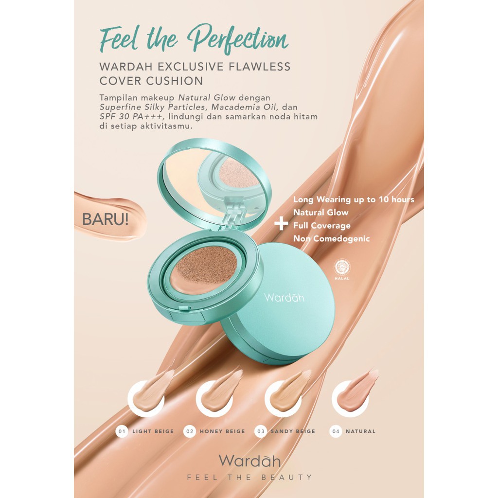 Wardah Exclusive Flawless Cover Cushion Refill Shopee Indonesia