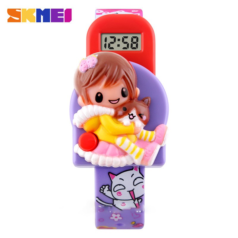 JAM TANGAN ANAK PEREMPUAN KARAKTER ORIGINAL SKMEI DG1240 - JAM TANGAN ANAK CEWEK DIGITAL MURAH