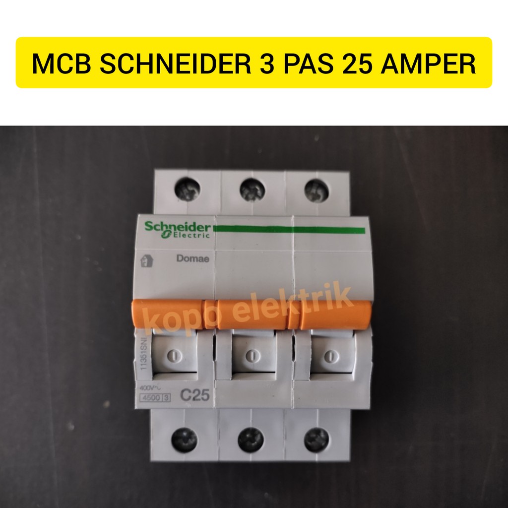 MCB Schneider Domae 3 PAS 25 Amper Original