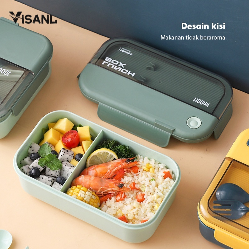 Kotak makan anti tumpah tempat makan lunch box set Kotak Makan Dengan Dengan Kotak Sup Dan Sendok