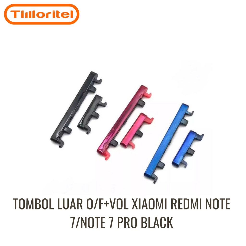 TOMBOL LUAR O/F+VOL XIAOMI REDMI NOTE 7/NOTE 7 PRO BLUE